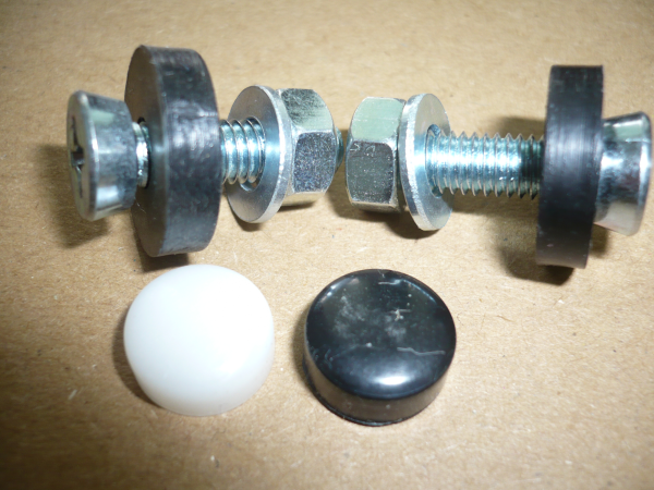 Nummernschildschrauben schwarz